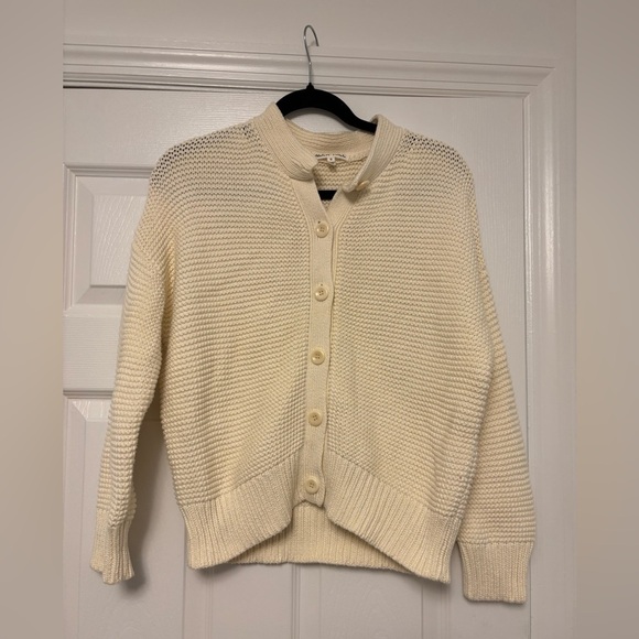 Alex Mill Women’s Button-Front Cardigan Sweater Cream Knit Size Small - Picture 13 of 15